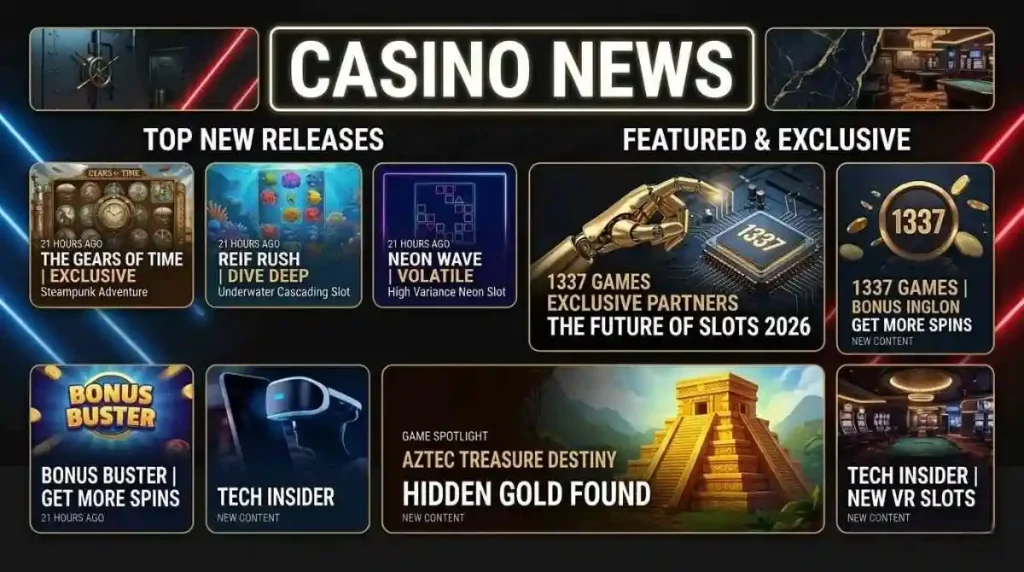 Casino Nieuws 2026 Updates, Bonussen & Nieuwe Spellen